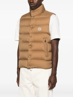Vestes Giacca in Piuma Senza Maniche Tibb Moncler Beige Homme