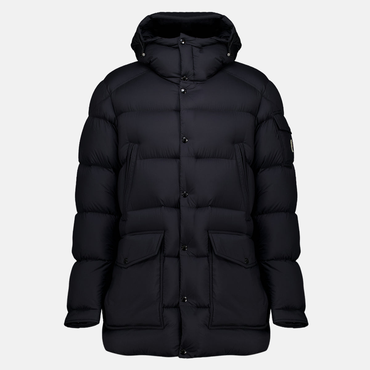 Manteaux Mid-Length Down Jacket Bretagne Moncler Noir Homme