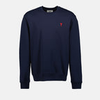 Felpe Maglione a Cuore AMI Ami PARIS Blu scuro Unisex