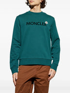 스웨터 로고 스웻셔츠 Moncler 녹색 남성
