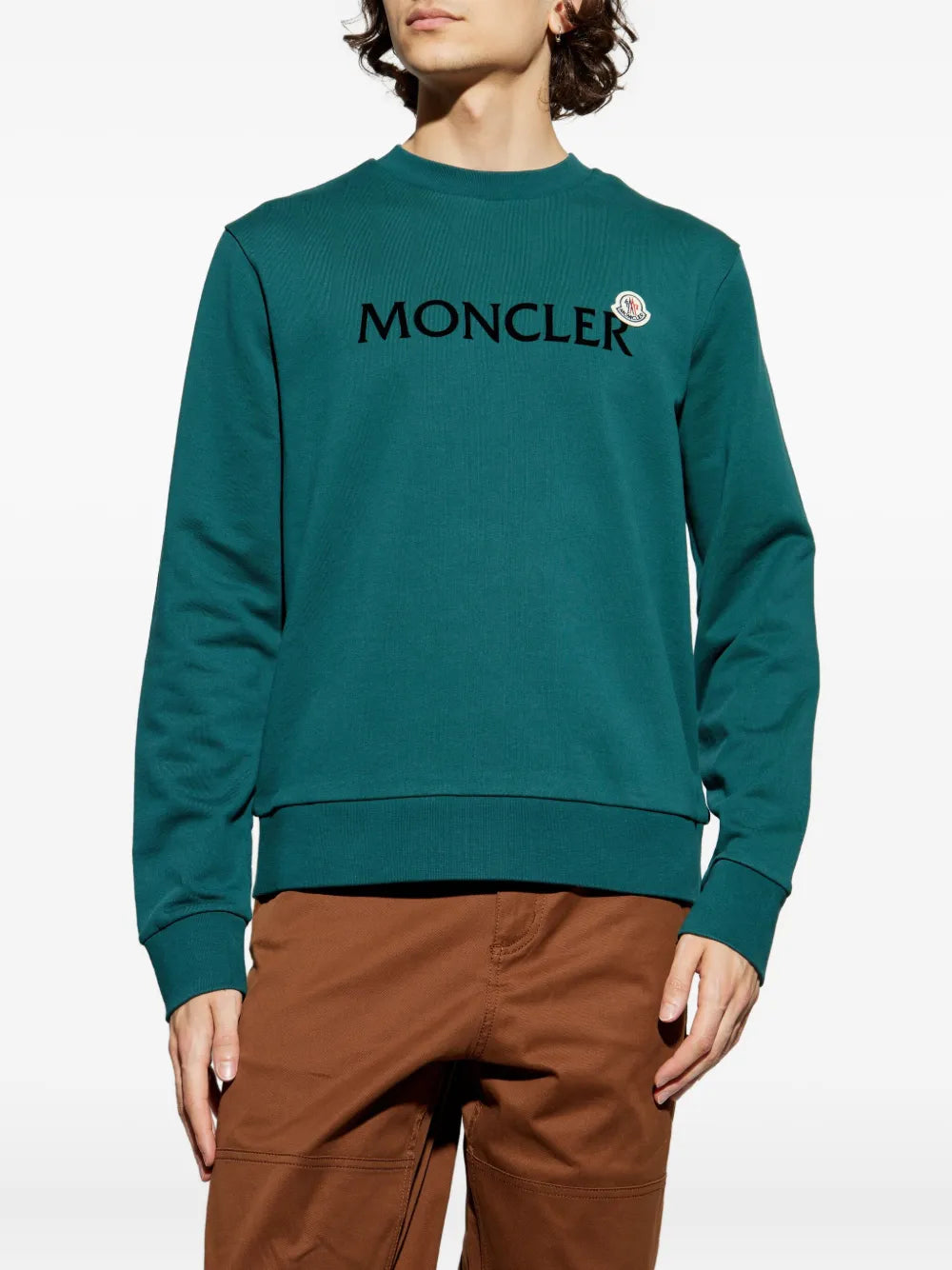 Sweatshirts Sweatshirt à logo Moncler Vert Homme