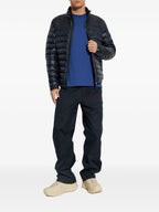 T-Shirts Logo T-Shirt Moncler Dunkelblau Herren
