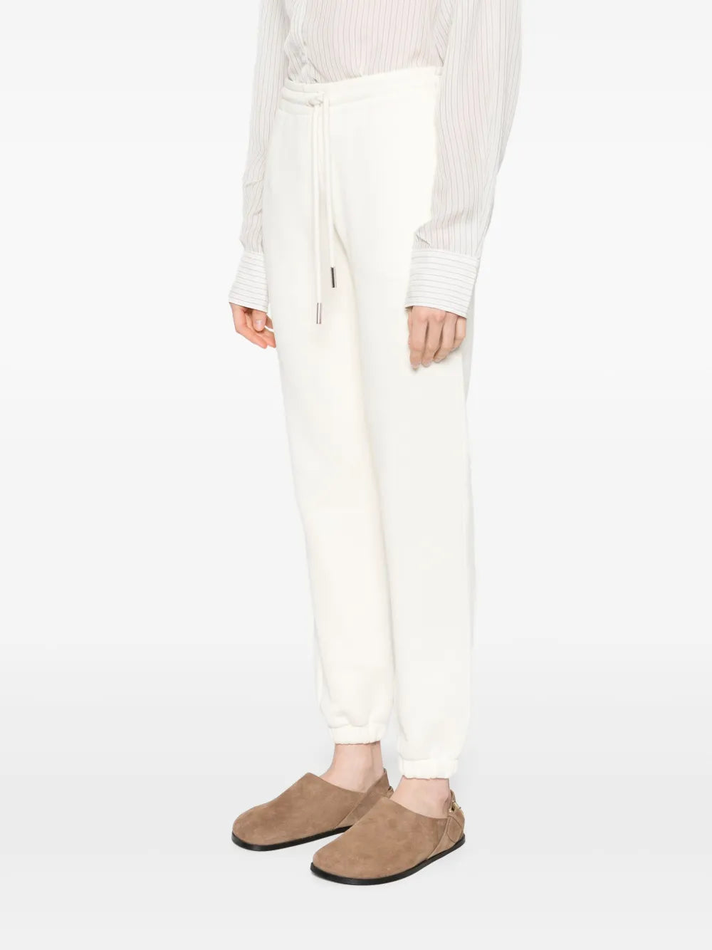 Pantalons Sweatpants Moncler Blanc Femme