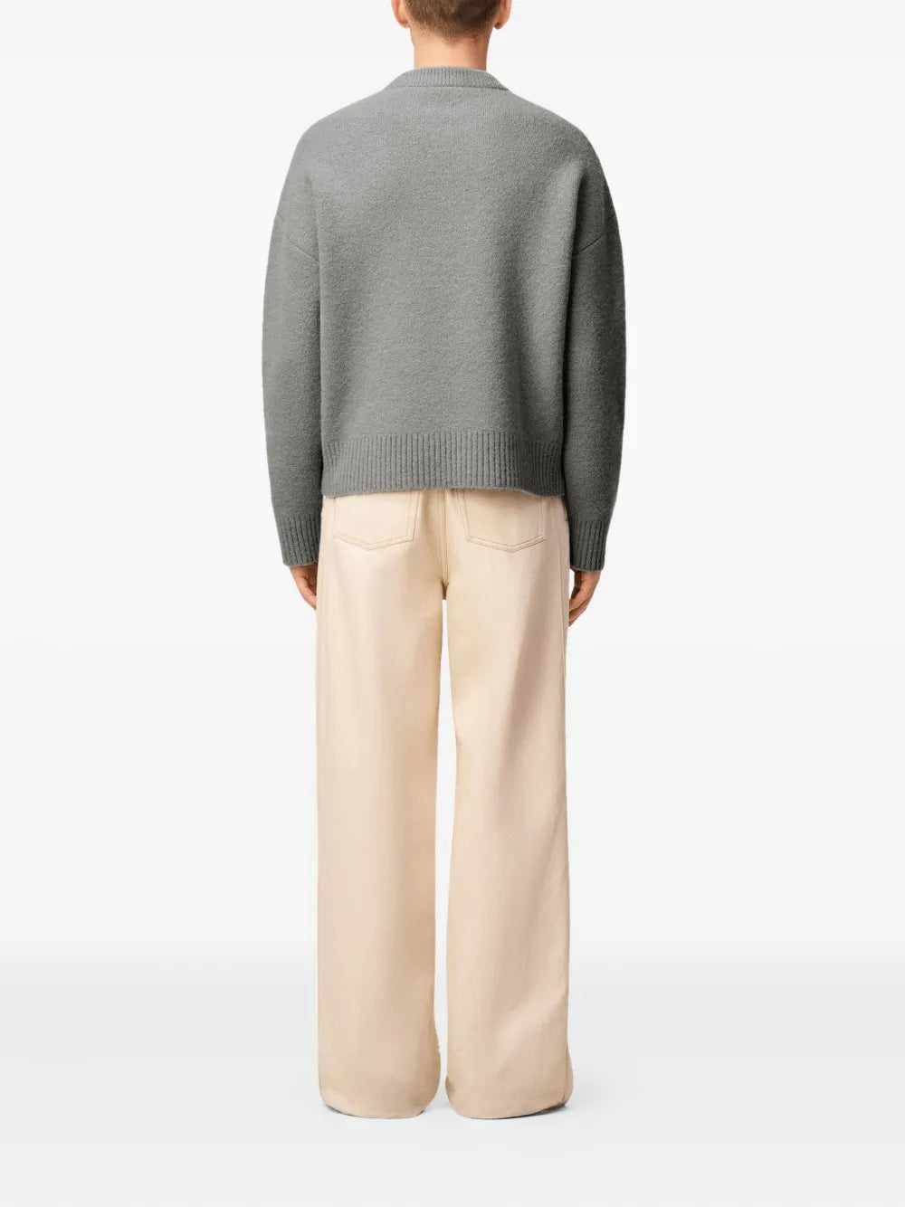 Image de l'article Pull Ami de coeur de la marque Ami PARIS pour Unisex - Saison Automne-Hiver 2025 - Vue de Dos