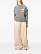 Image de l'article Pull Ami de coeur de la marque Ami PARIS pour Unisex - Saison Automne-Hiver 2025 - Vue détaillée_1