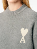 Image de l'article Pull Ami de coeur de la marque Ami PARIS pour Unisex - Saison Automne-Hiver 2025 - Vue détaillée_7