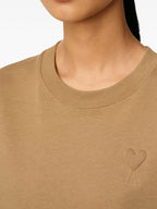 Imagen de la camiseta de algodón de la marca Ami PARIS para Unisex - Temporada Otoño-Invierno 2025 - Vista Detallada 7