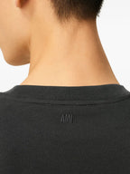 Image of the item T-shirt logo by brand Ami PARIS for Unisex - Autumn-Winter 2025 - Detailed View_5