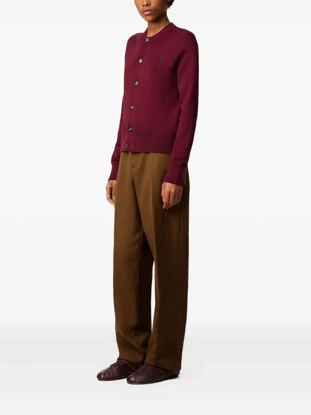 Image de l'article Cardigan AMI de coeur de la marque Ami PARIS pour Femme - Saison Automne-Hiver 2025 - Vue détaillée_1