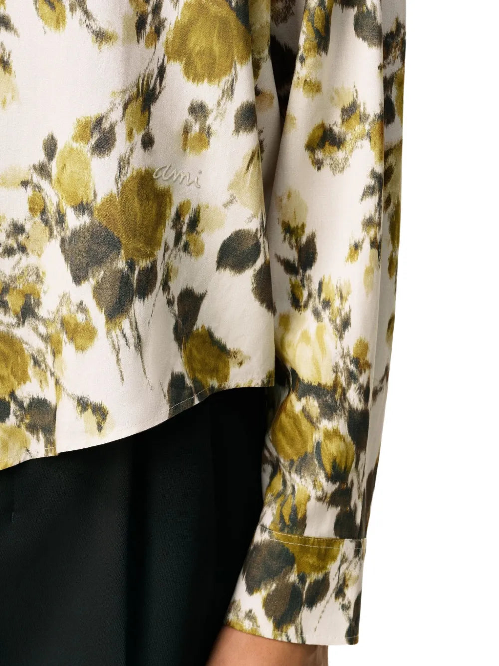 Imagem da camisa floral da marca Ami PARIS para Unisex - Temporada Outono-Inverno 2025 - Vista Detalhada_8