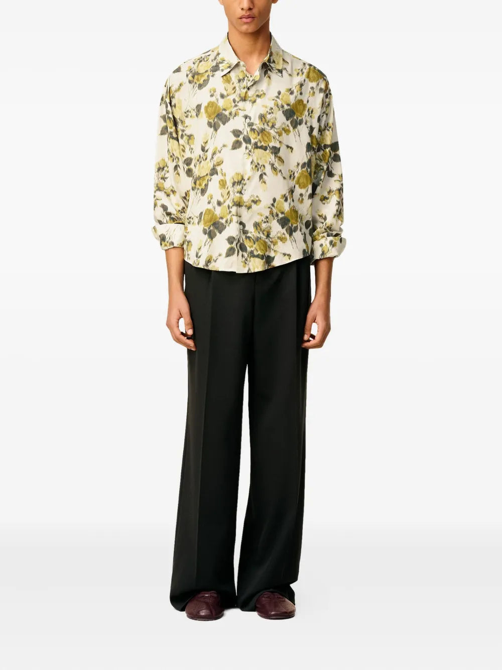 Imagem da camisa floral da marca Ami PARIS para Unisex - Temporada Outono-Inverno 2025 - Vista Detalhada_1