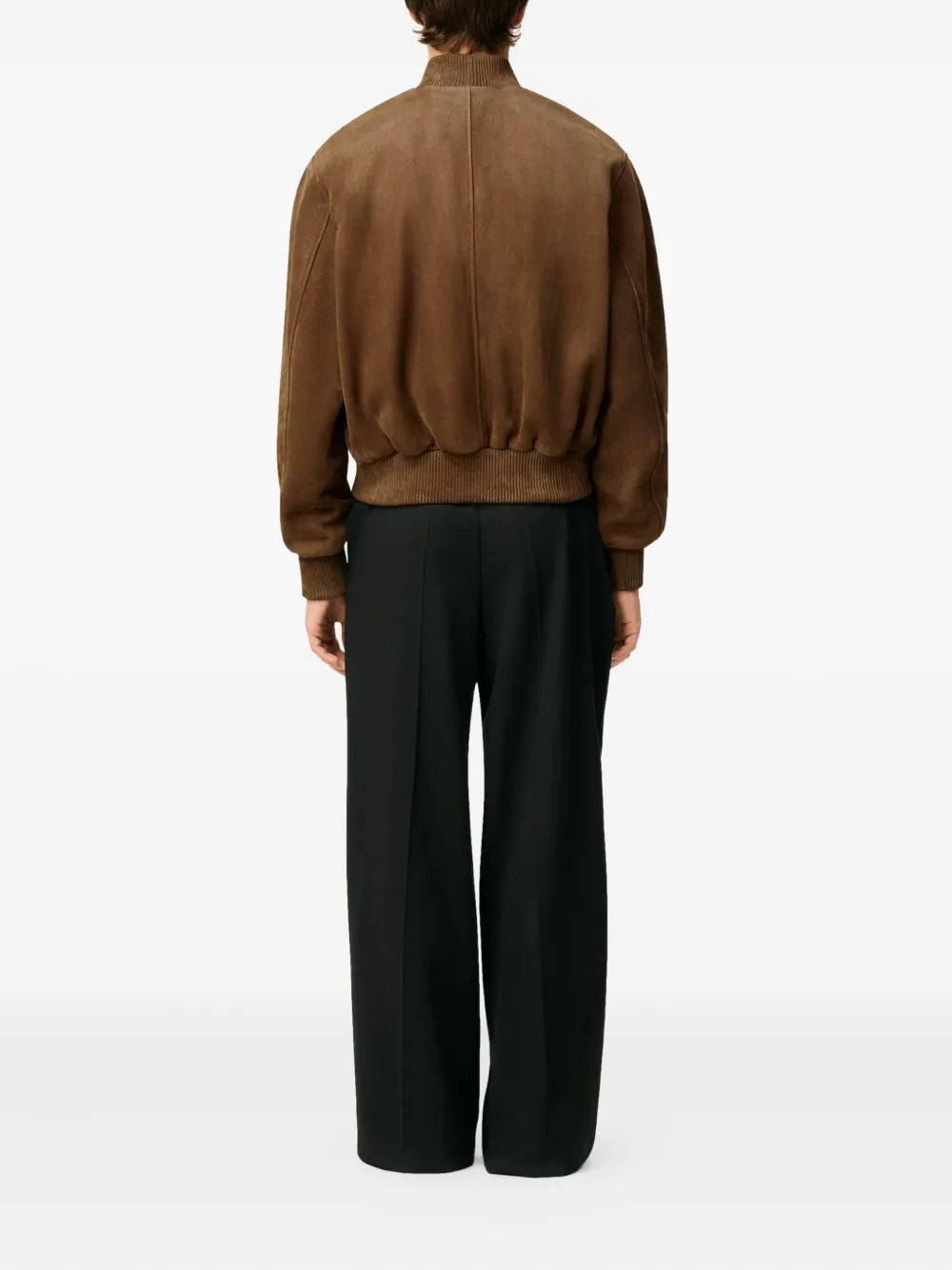 Immagine dell'articolo Bomber in cuoio scamosciato del marchio Ami PARIS per Uomo - Stagione Autunno-Inverno 2025 - Vista Dettagliata_4