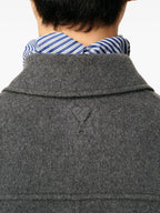 Imagen de la chaqueta burbuja de lana de la marca Ami PARIS para Hombre - Temporada Otoño-Invierno 2025 - Vista Detallada 6
