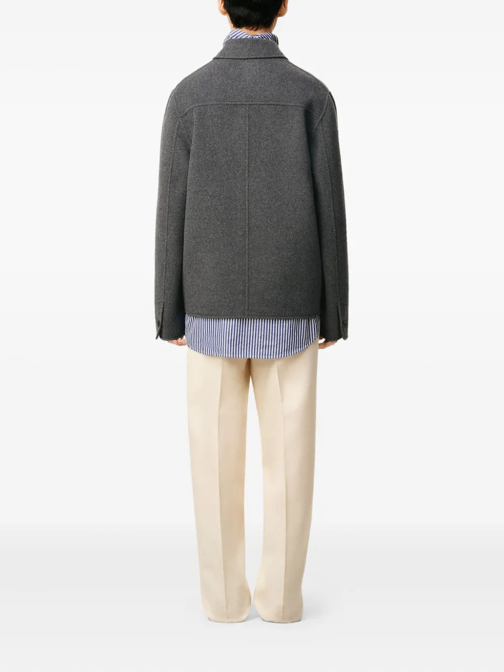 Imagen de la chaqueta burbuja de lana de la marca Ami PARIS para Hombre - Temporada Otoño-Invierno 2025 - Vista Detallada 4