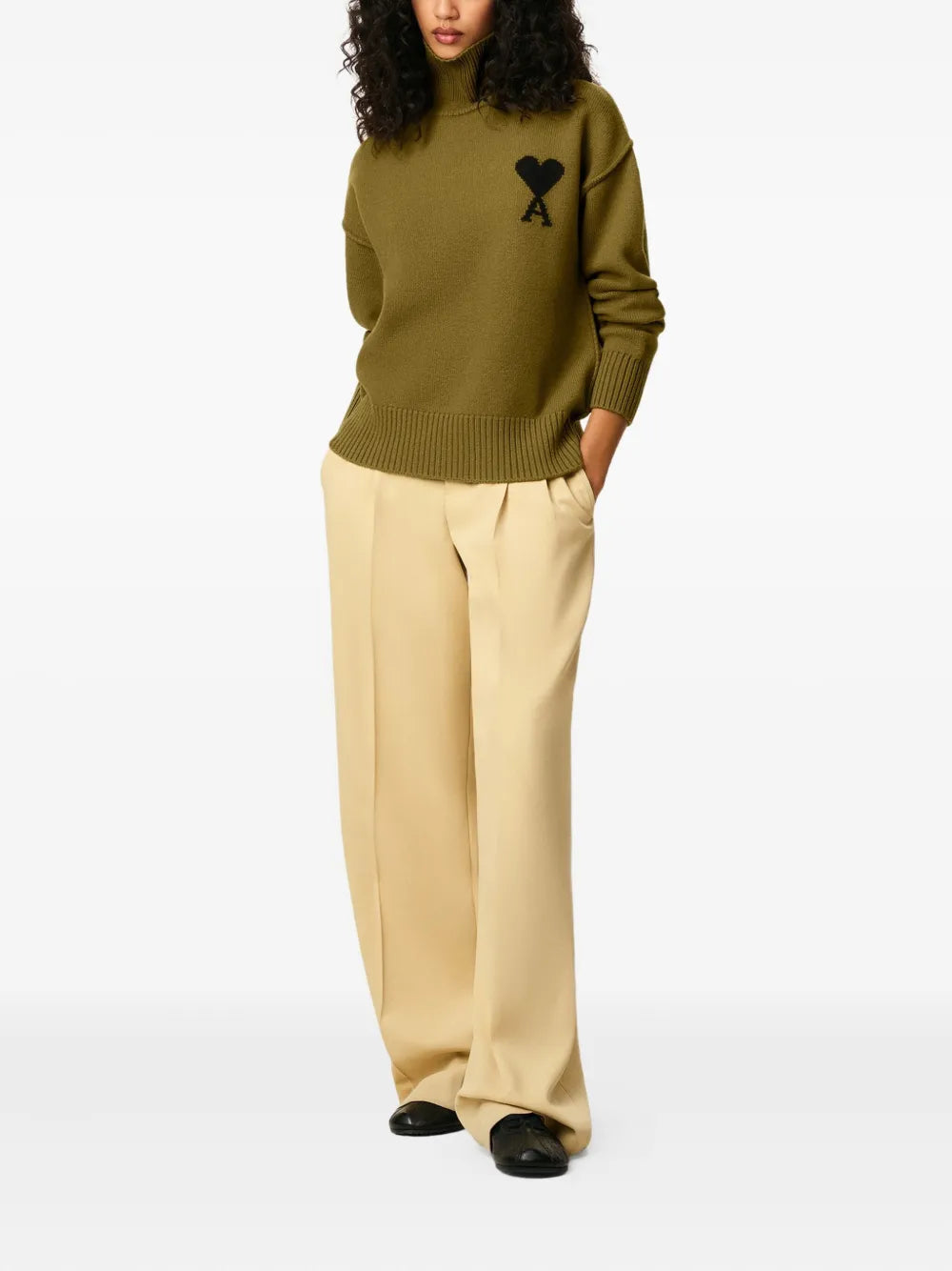 Image de l'article Pull Ami de coeur de la marque Ami PARIS pour Unisex - Saison Automne-Hiver 2025 - Vue détaillée_8