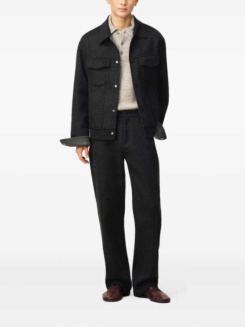 Image de l'article Veste Trucker de la marque Ami PARIS pour Unisex - Saison Automne-Hiver 2025 - Vue de Dos