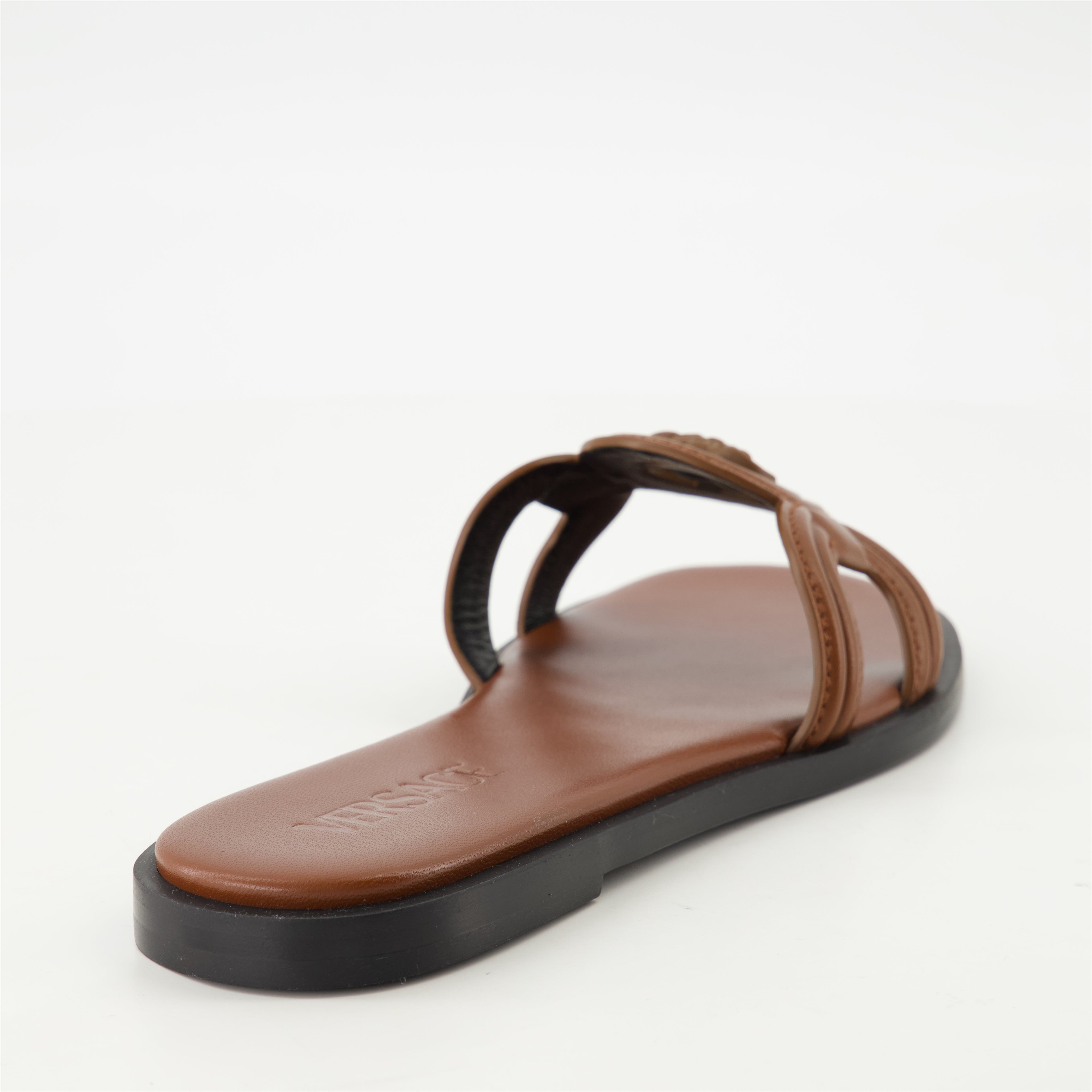 Chaussures ouvertes Sandales Medusa '95 Versace Marron Femme