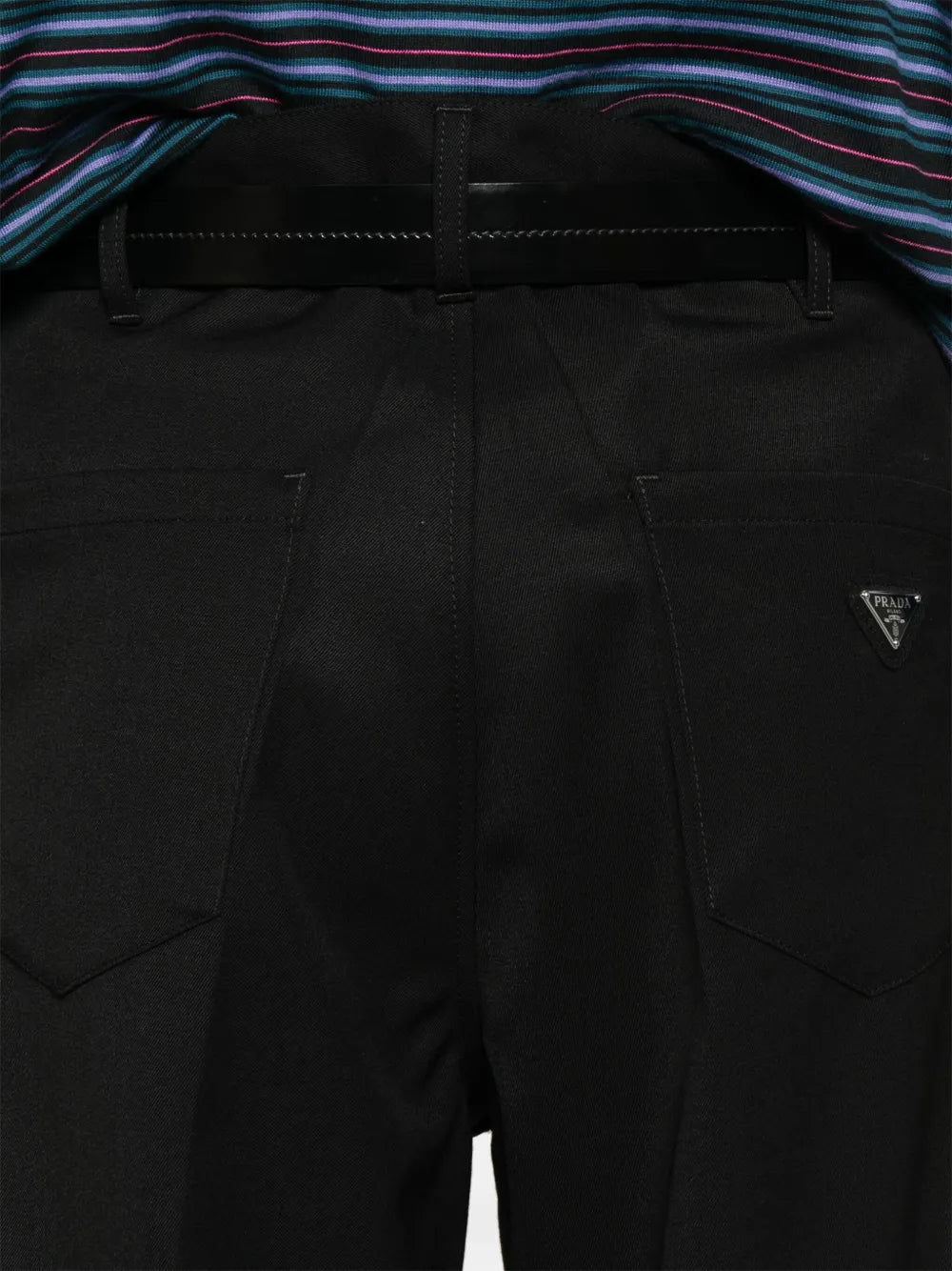 Pantalons Pantalon en laine Prada Noir Homme