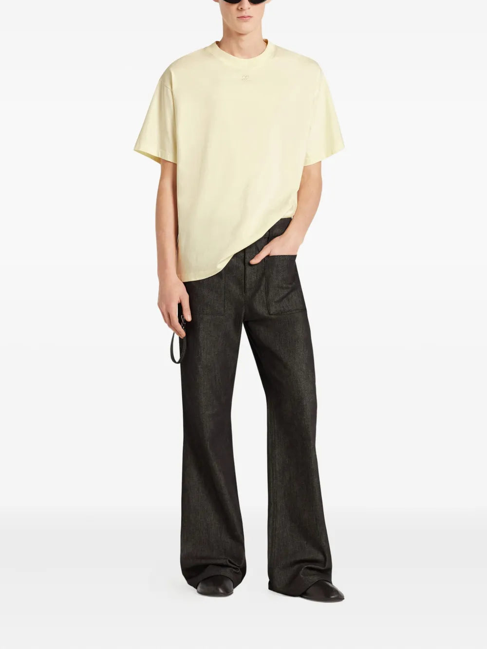 Image of the oversized T-Shirt by Courrèges for Men - Autumn-Winter 2025 - Back View