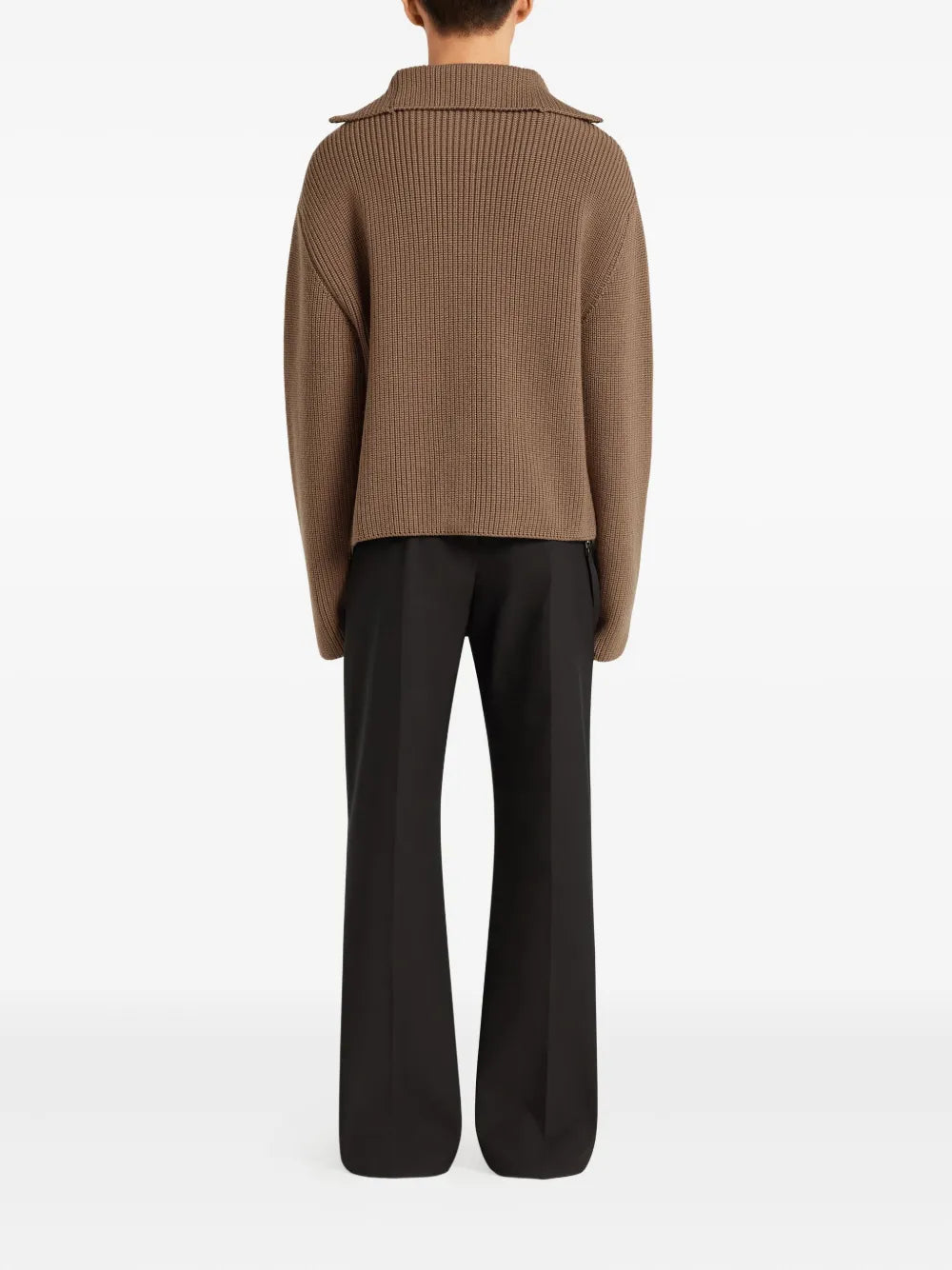 Image of the Courrèges Men's Trucker Sweater - Autumn-Winter 2025 - Detailed View_4