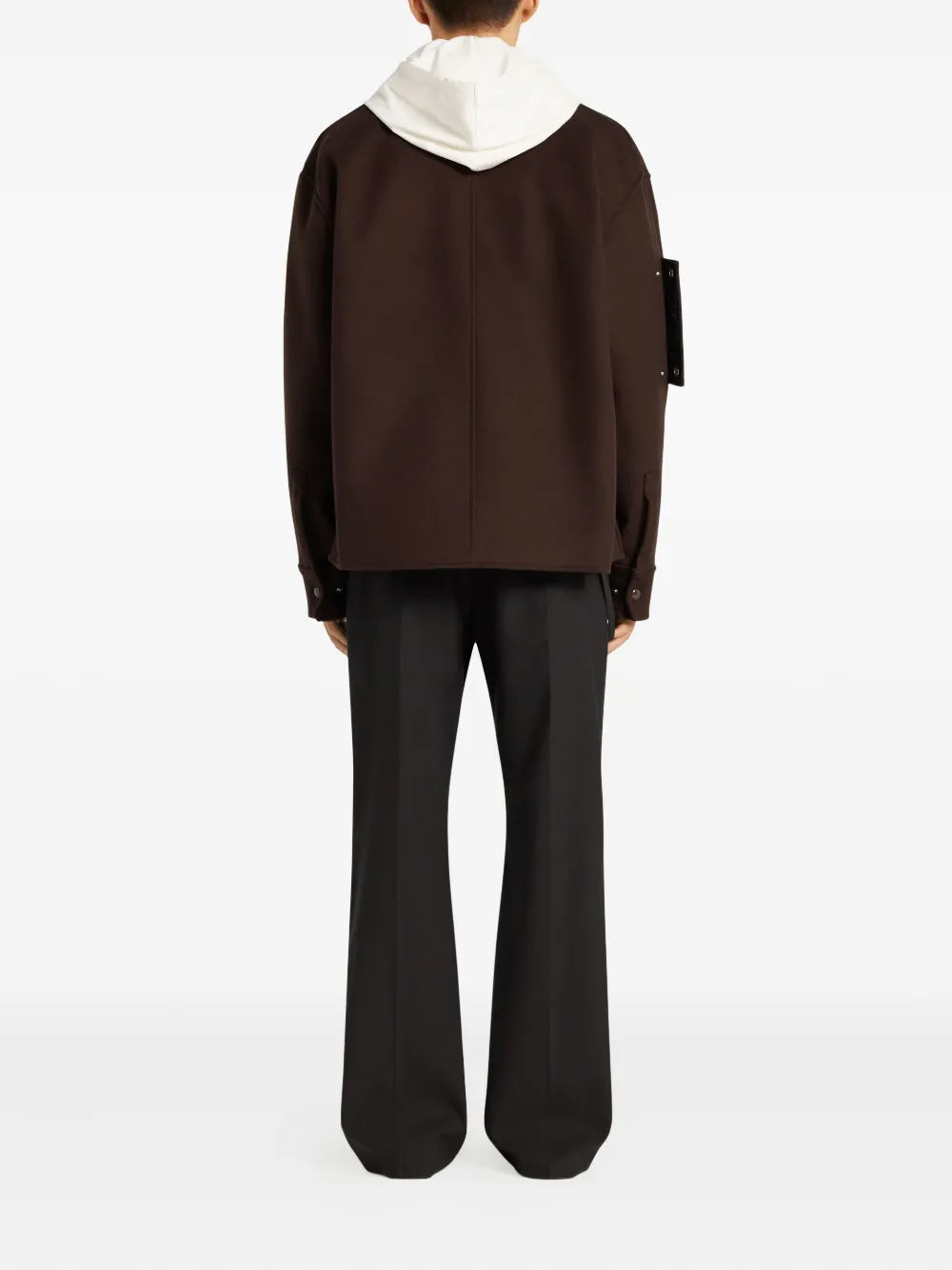 Image of the Courrèges Men's Wool Overshirt - Autumn-Winter 2025 - Detailed View_4