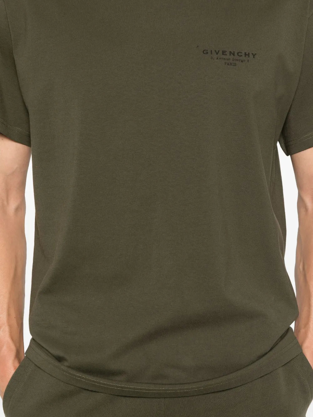 T-shirts Maglietta Firmata Givenchy Kaki Homme