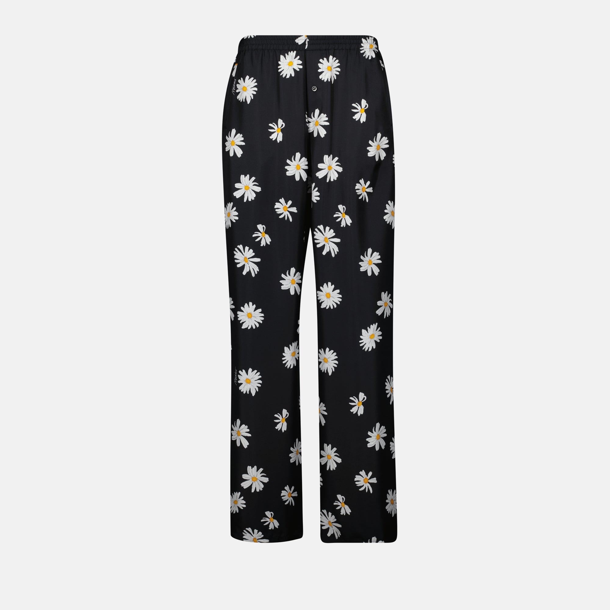 Pants Black Floral Pants Moschino Black Femme