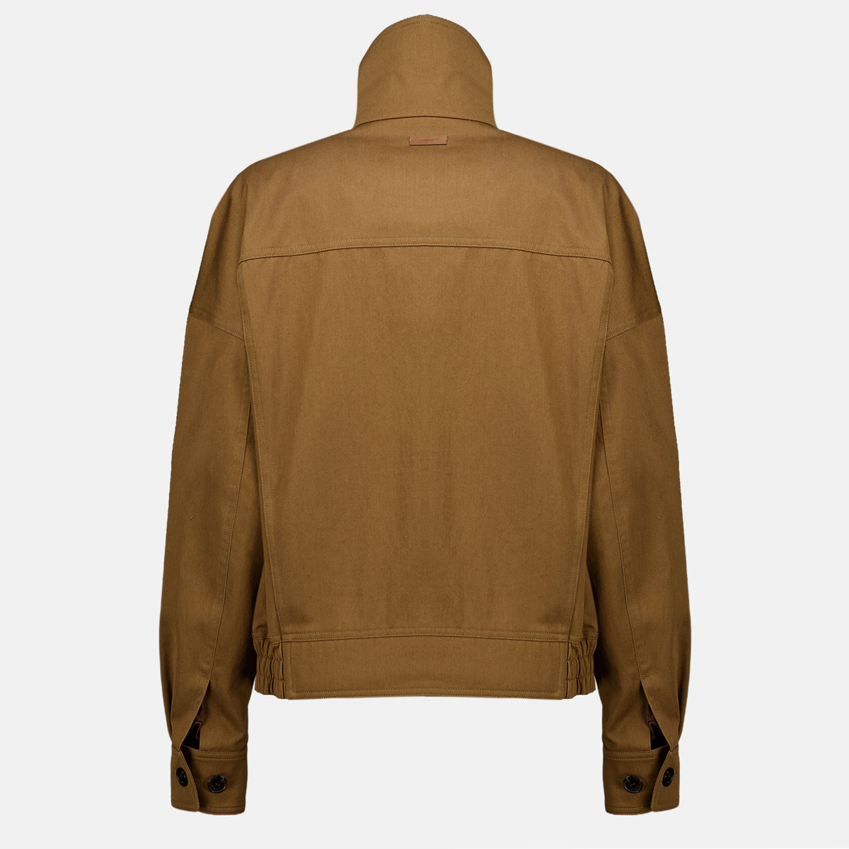 Vestes Blouson en sergé de coton Saint Laurent Marron Femme