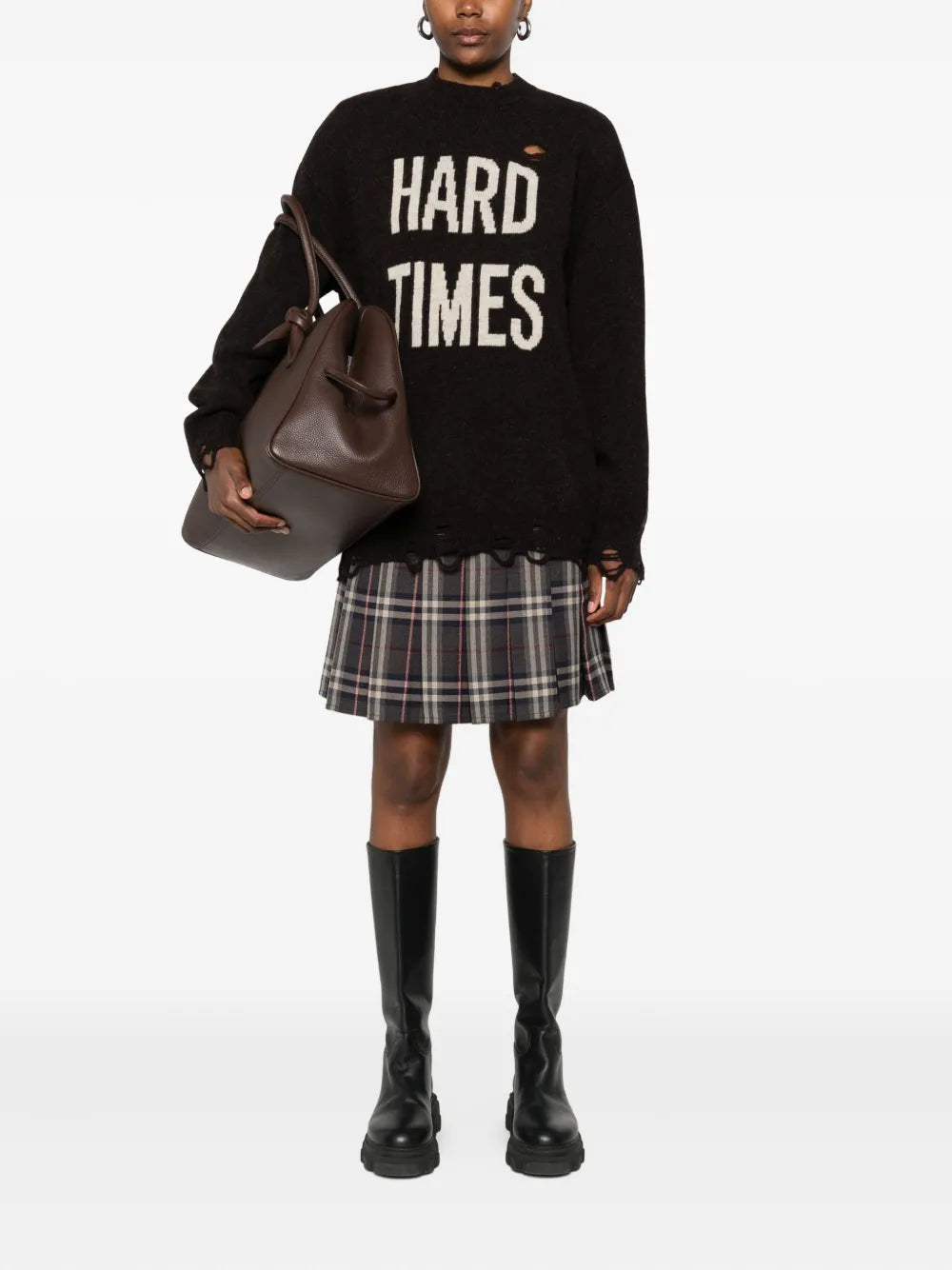 모스키노 여성 양모 스웨터 이미지 - 2025 가을-겨울 시즌 - 뒷면 보기