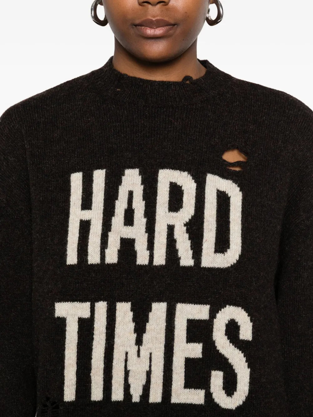 모스키노 여성 양모 스웨터 이미지 - 2025 가을-겨울 시즌 - 상세 보기 5