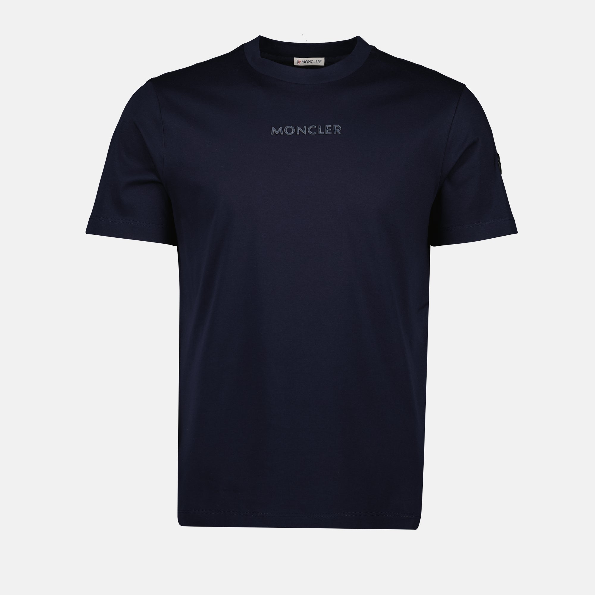 T-shirt T-Shirt Logo Blu Marino Moncler Blu scuro Homme