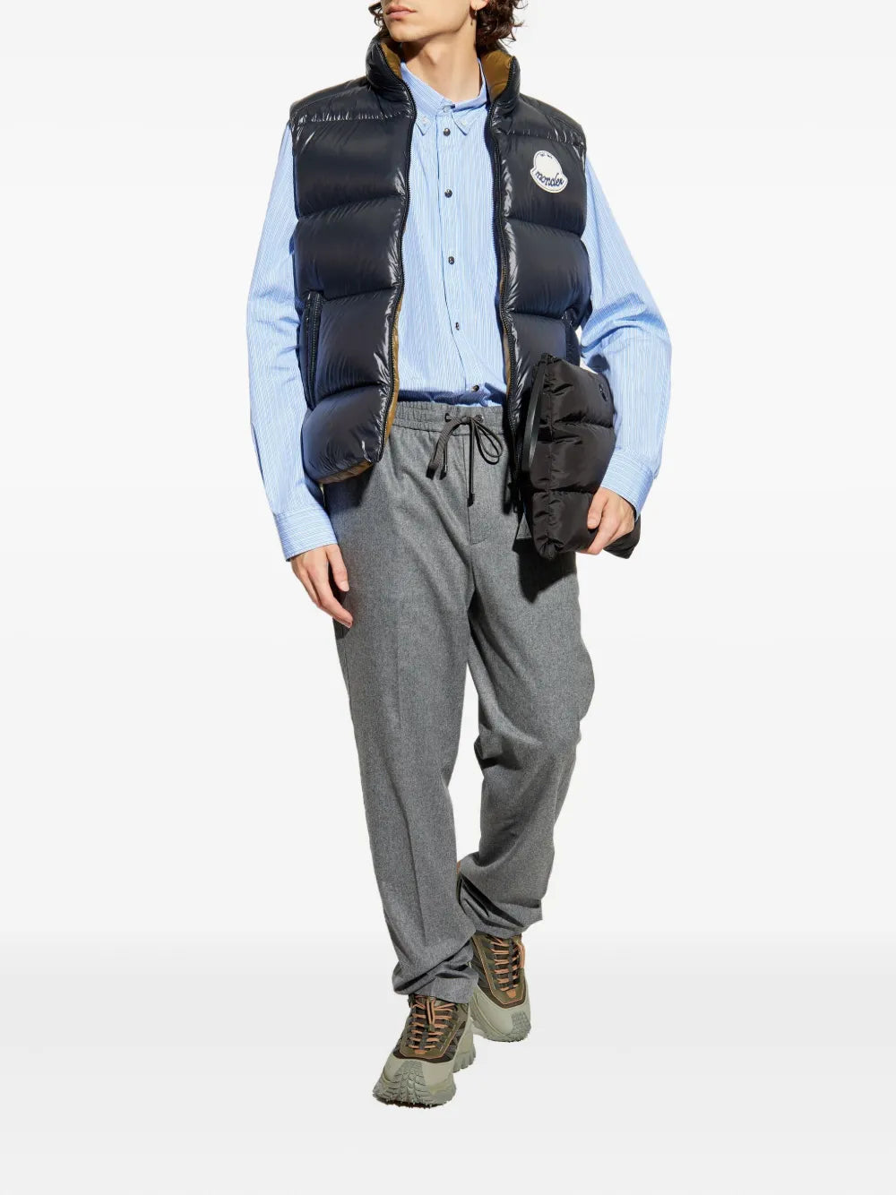 Image of the Moncler Men's Lipsi Sleeveless Jacket - Autumn-Winter 2025 - Back View