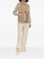 Vestes Giacca Senza Maniche Joui Moncler Beige Femme