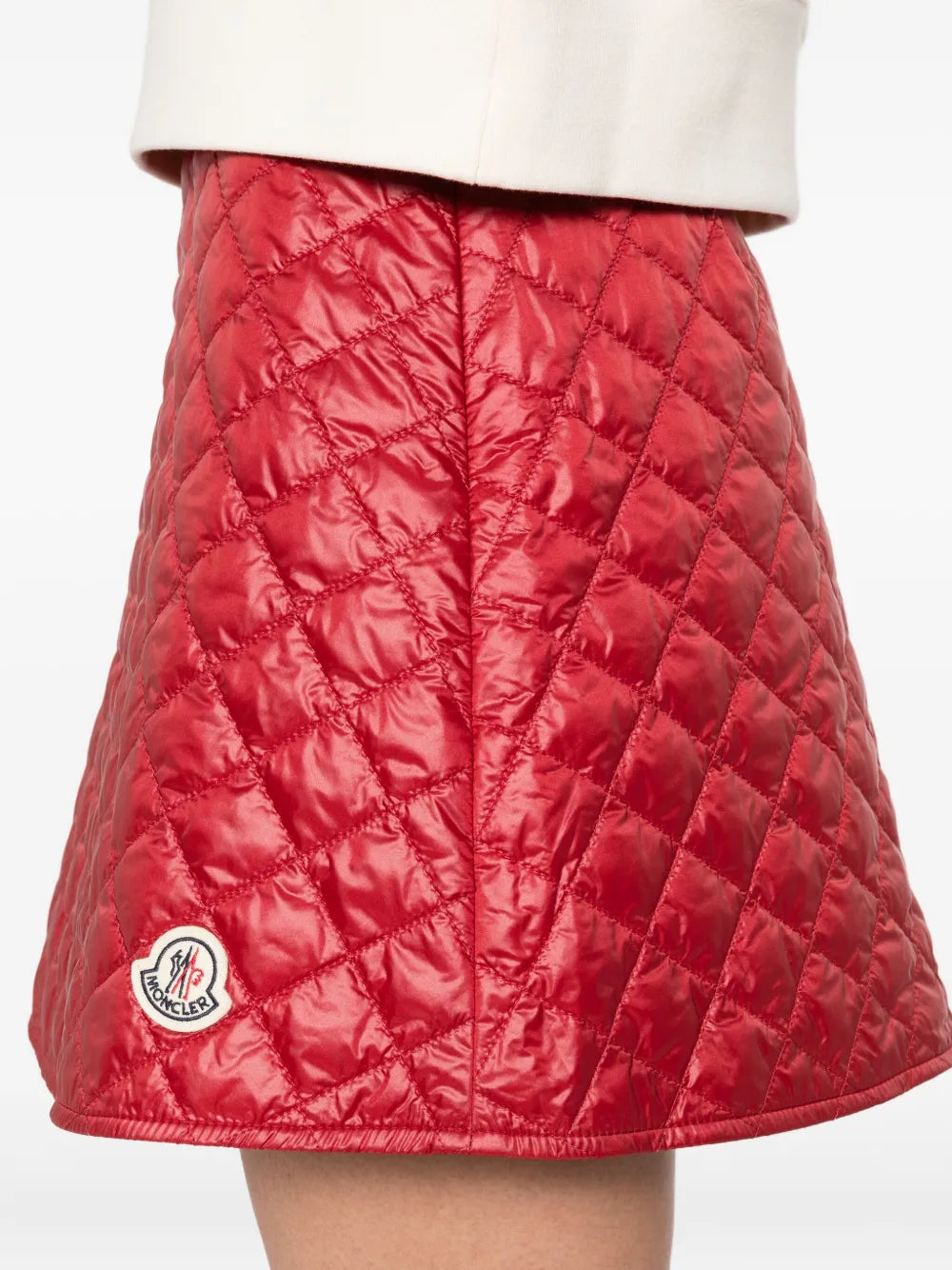 Jupes Gonna Mini Imbottita Moncler Rouge Femme