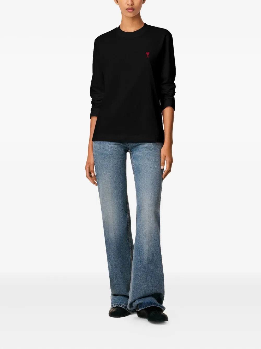 Image de l'article T-shirt manches longues Ami de coeur de la marque Ami PARIS pour Unisex - Saison Automne-Hiver 2025 - Vue de Dos