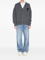 Image de l'article Cardigan Ami de coeur de la marque Ami PARIS pour Unisex - Saison Automne-Hiver 2025 - Vue de Dos