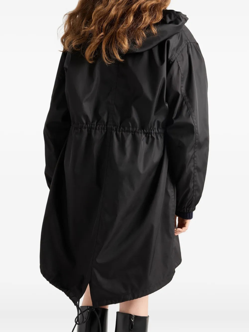 Manteaux Parka imperméable Prada Noir Femme