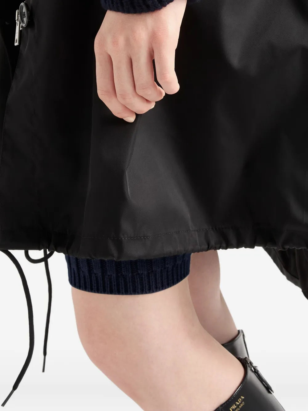 Manteaux Parka imperméable Prada Noir Femme