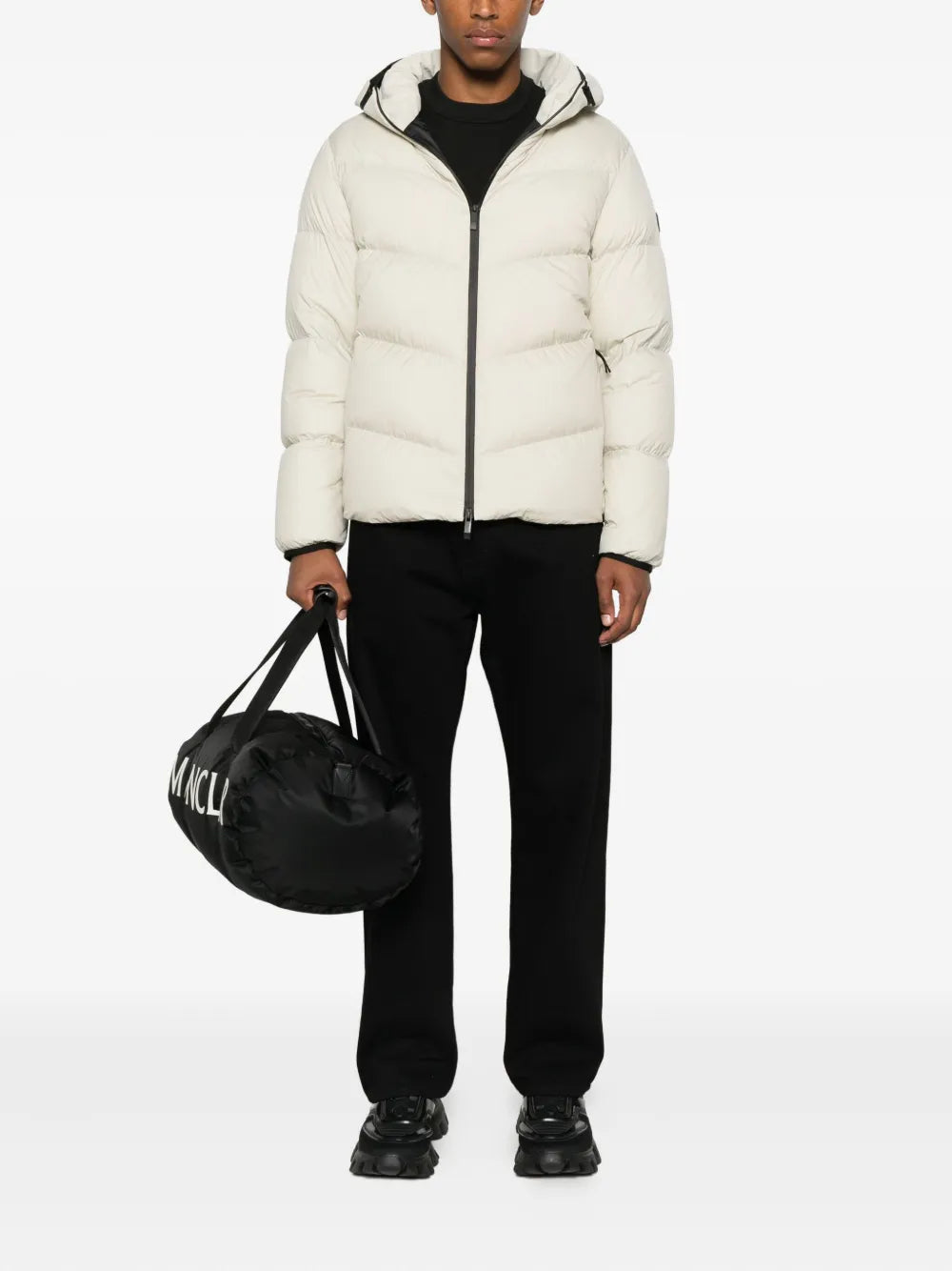 Image of the Moncler Forez Down Jacket for Men - Fall-Winter 2025 - Back View