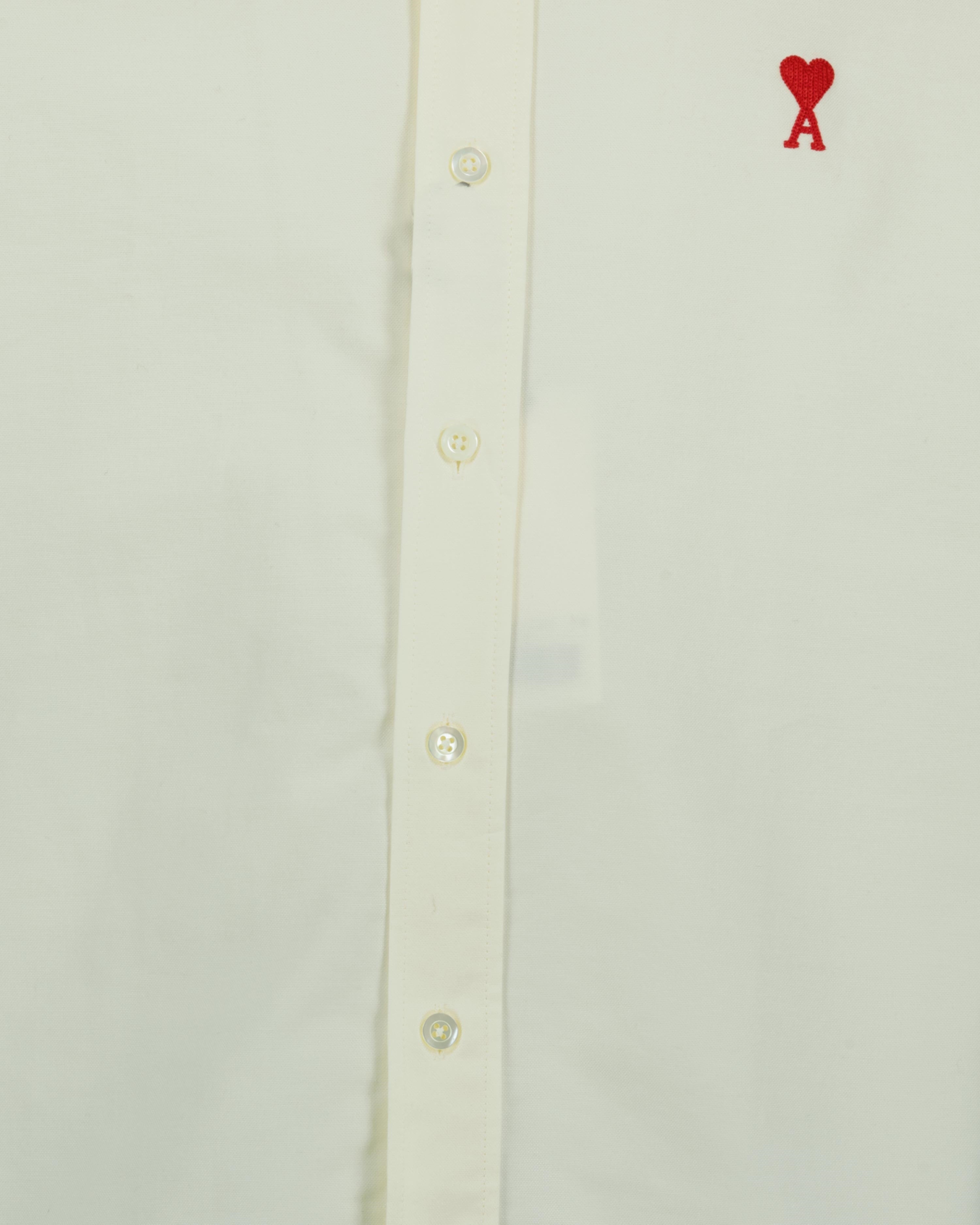 셔츠 BFHSH113.480 100 blanc Ami PARIS 하얀색 Homme