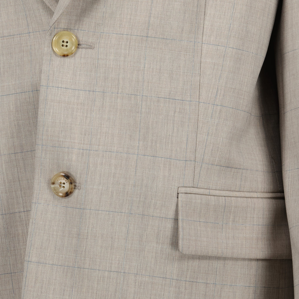 Vestes Blazer à carreaux Moschino Beige Femme