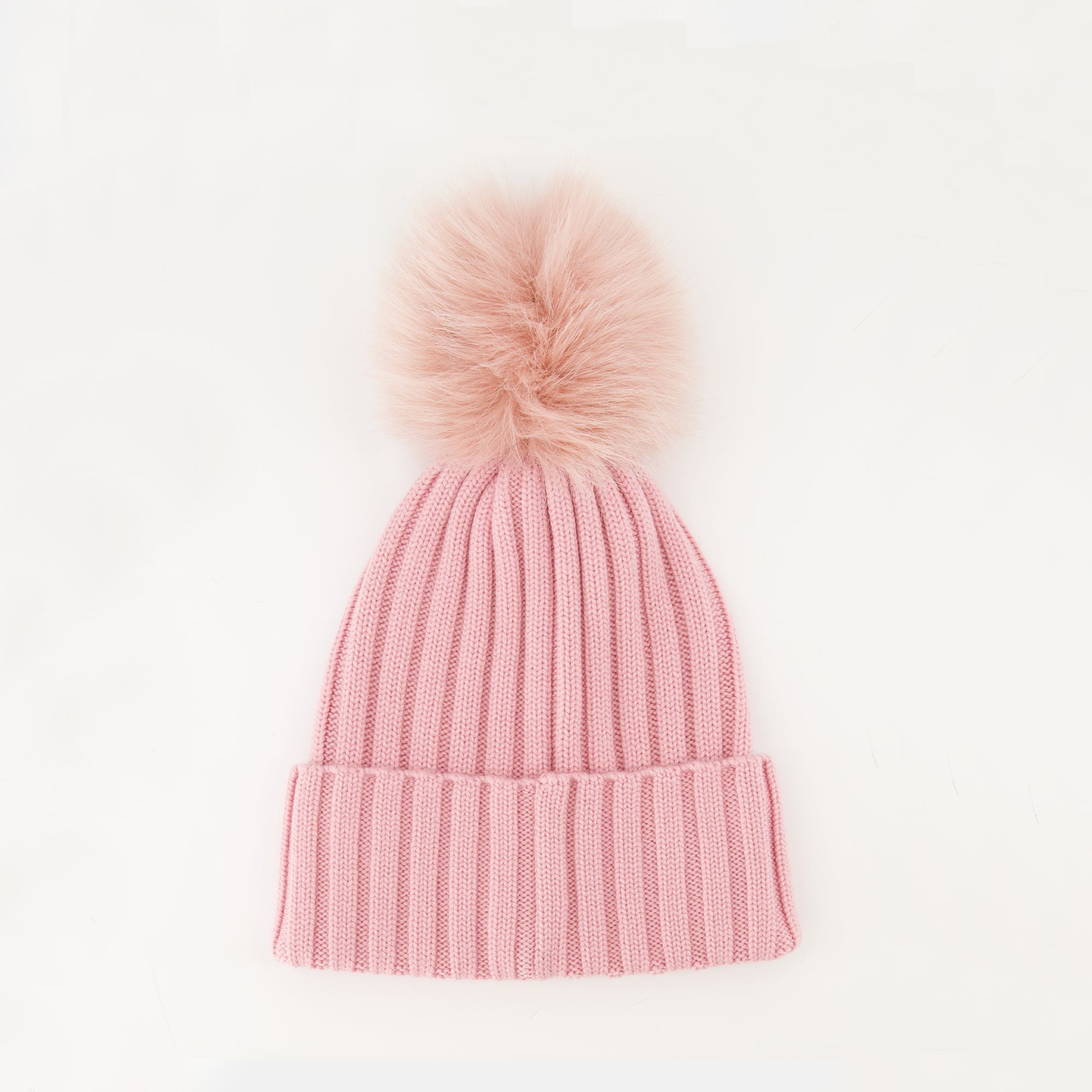 Image of the Moncler Women's Wool Beanie with Pom Pom - Autumn-Winter 2025 Season - Back View