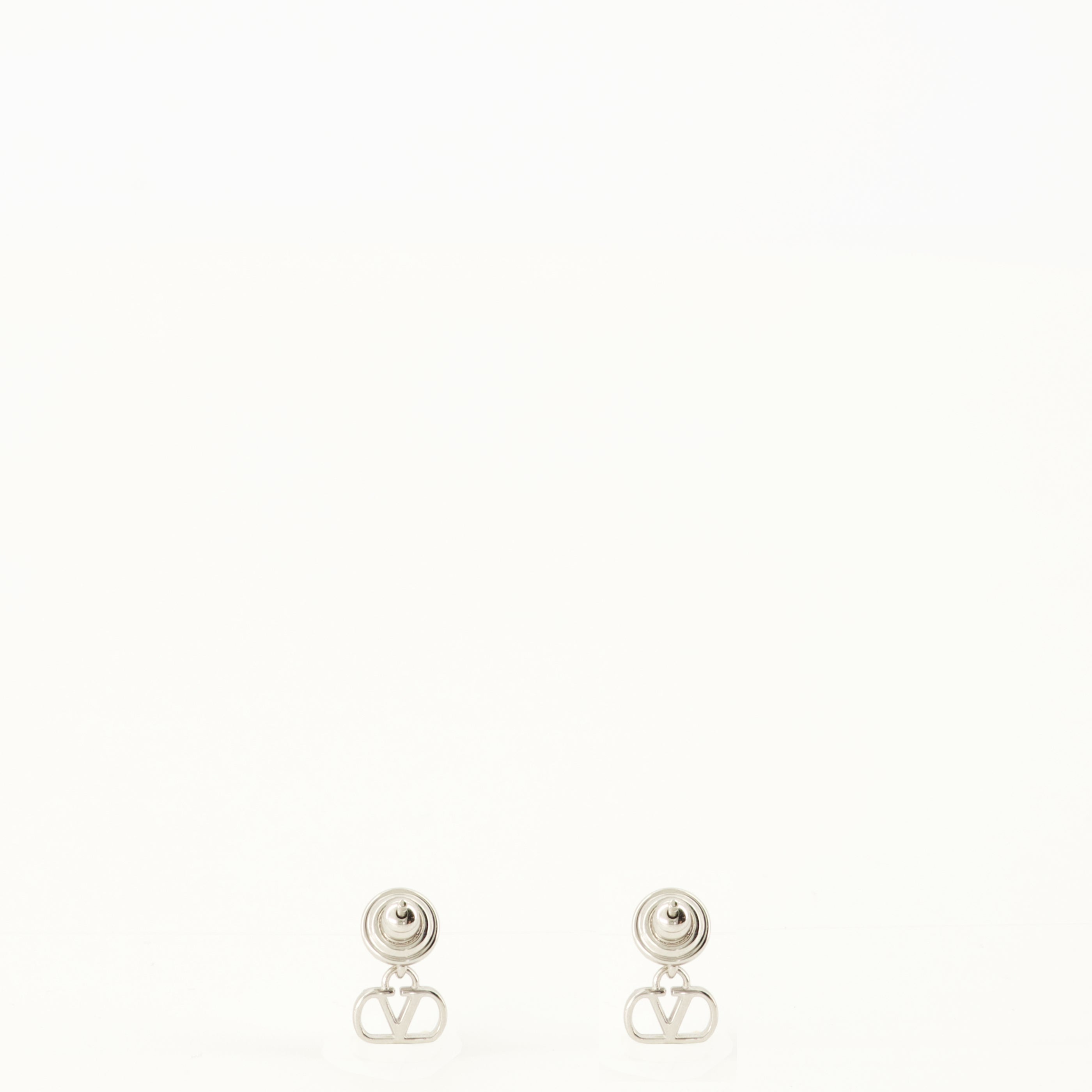Bijoux Orecchini VLogo in Metallo e Cristalli Swarovski® in Argento Valentino Garavani Argenté Femme