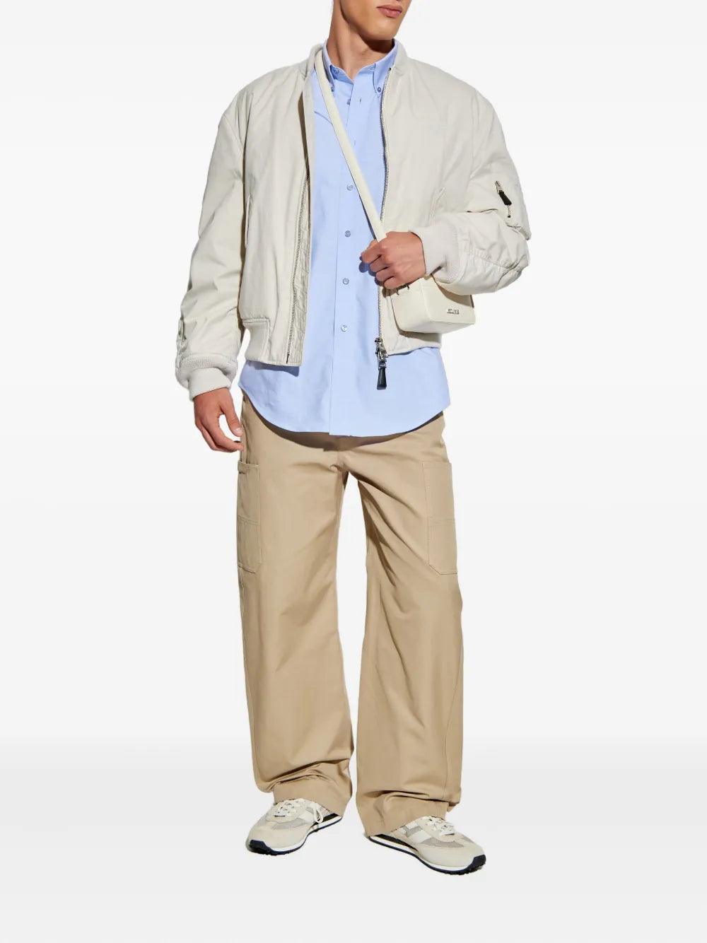 Vestes Bomber in Cotone Givenchy Blanc Homme