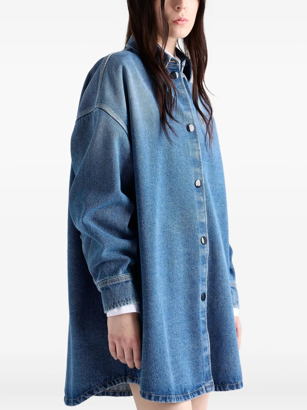 Chemises Denim Shirt Prada Bleu Femme