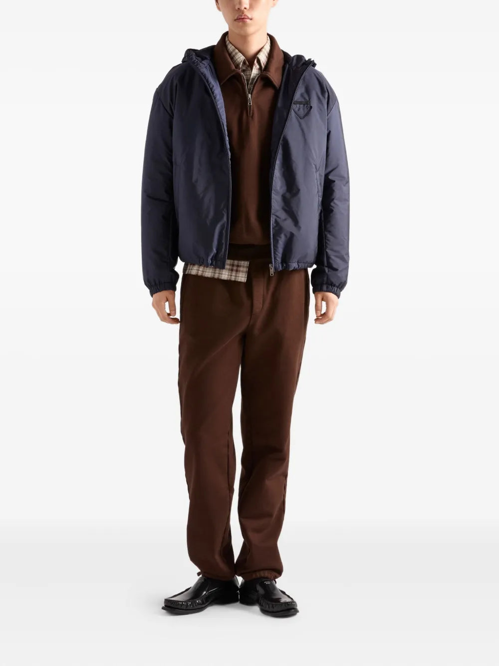 Vestes Giacca Con Zip Prada Bleu foncé Homme