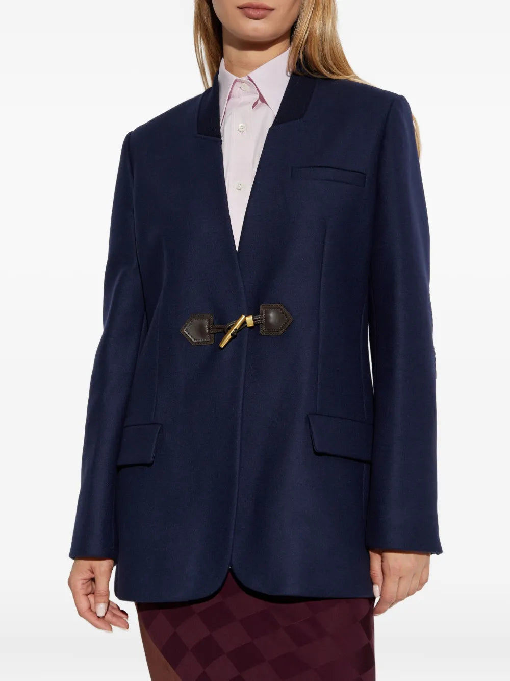 Immagine del Blazer in lana Moschino per Donna - Stagione Autunno-Inverno 2025 - Vista Dettagliata_1
