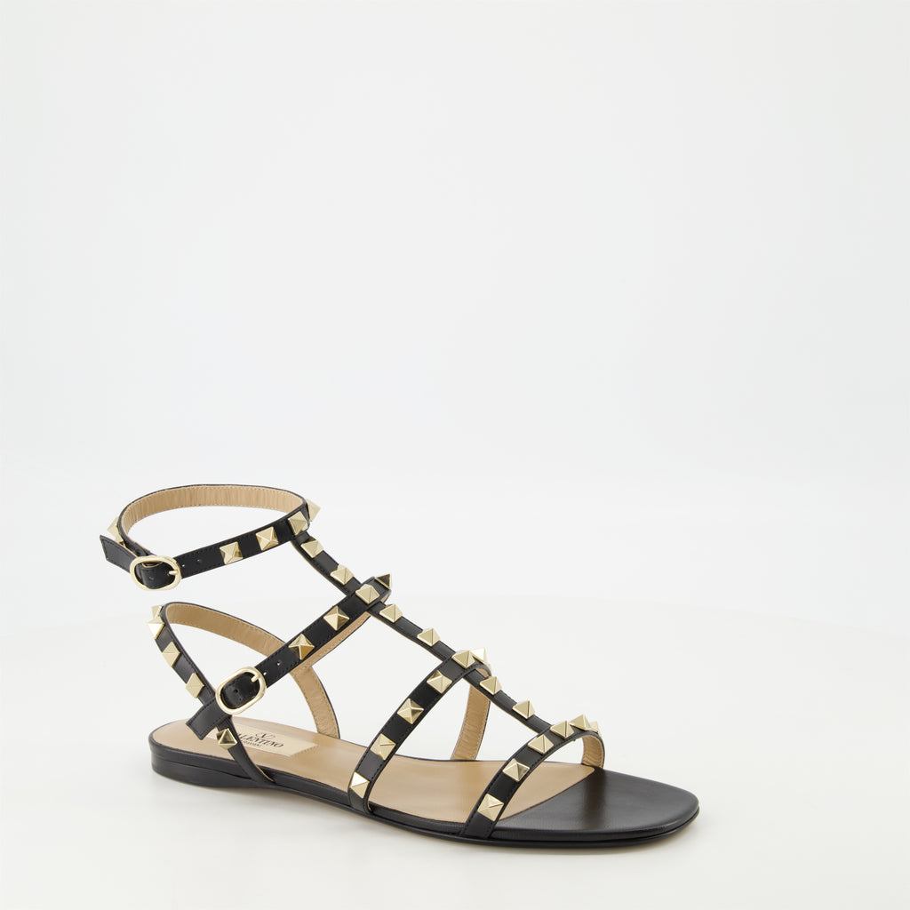 Zapatos abiertos Sandalias Rockstud Valentino Garavani Negro Femme
