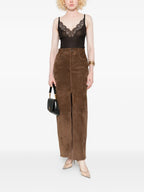 Imagen del top de seda para mujer de Saint Laurent - Temporada Otoño-Invierno 2025 - Vista Trasera