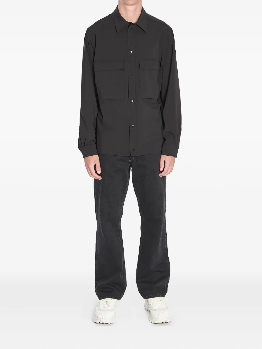 Image of the Moncler Men's Long Sleeve Shirt - Autumn-Winter 2025 - Back View